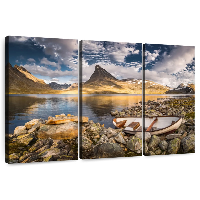 Alvord Boat By The Lake, 42" H x 65" W