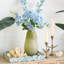 Vase en verre D6.5x12.5 ", vert