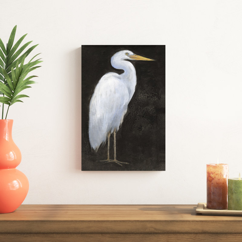 " White Heron Portrait I ", 18" H x 12" W x 1.25" D