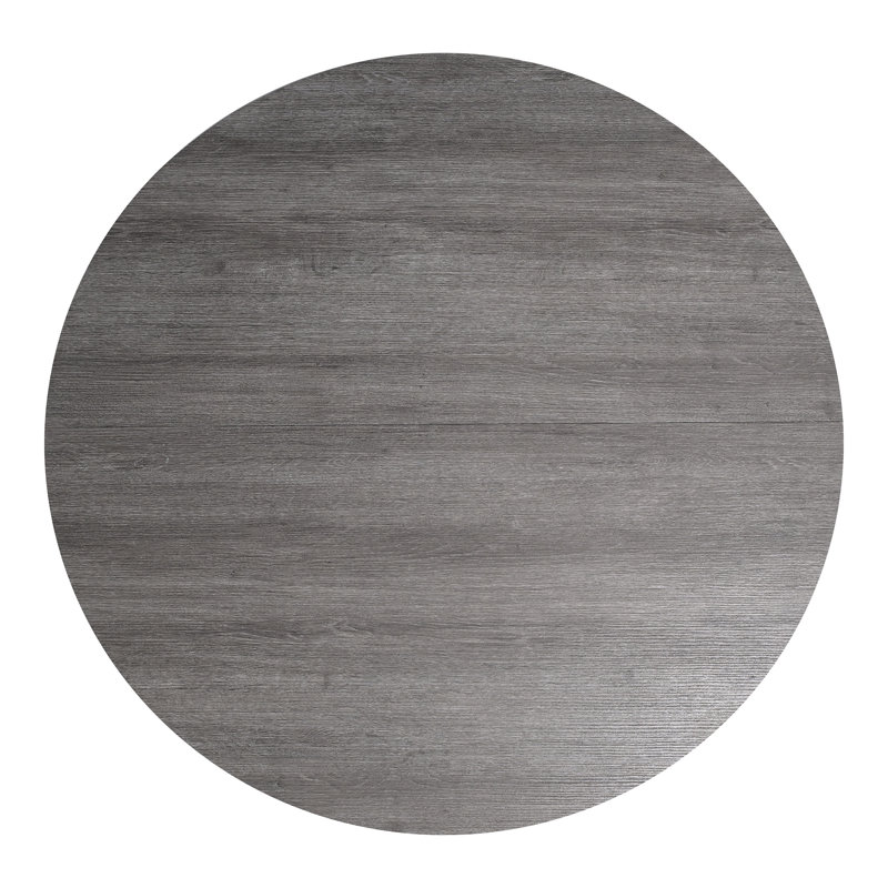 Trell Round Pedestal Dining Table, Gray