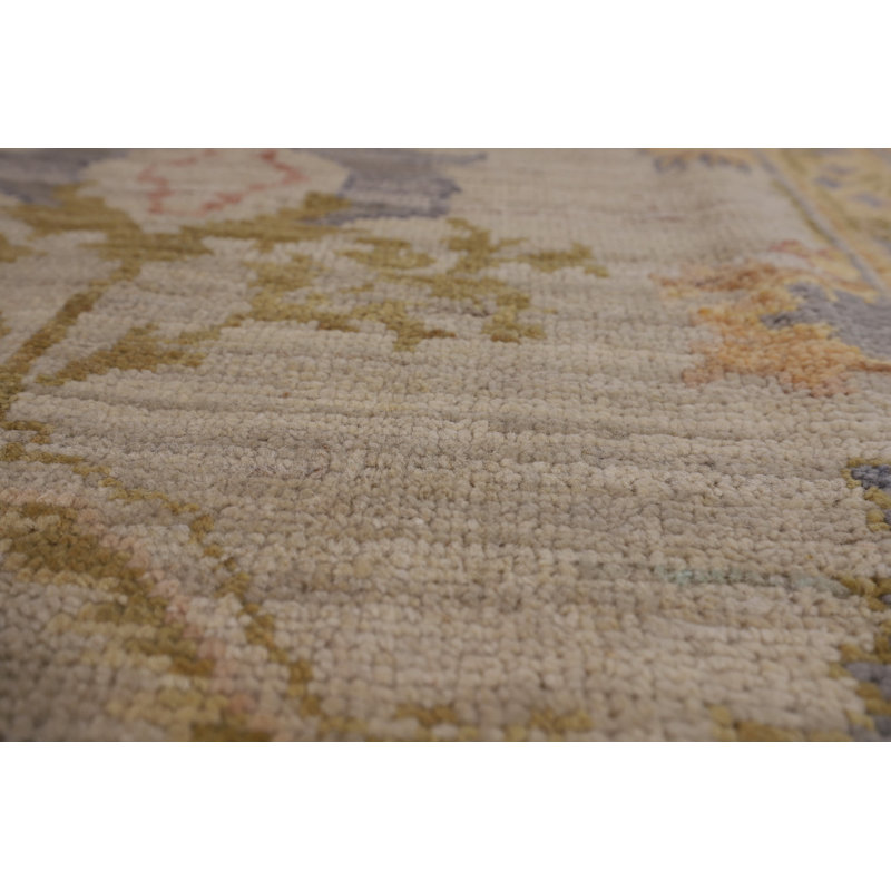 Earth Tone Oushak Vegetable Dye Rug 6x9