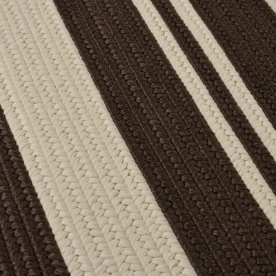 Tapis intérieur / extérieur brun foncé / beige Chilworth