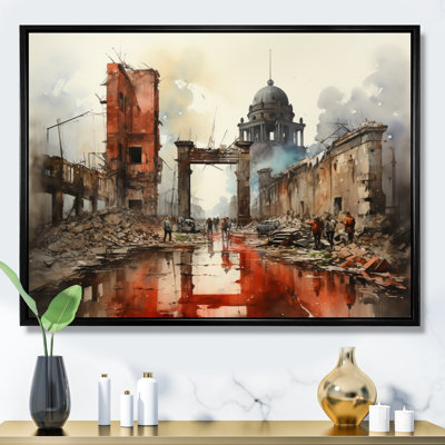 La chute du mur de Berlin II sur toile
