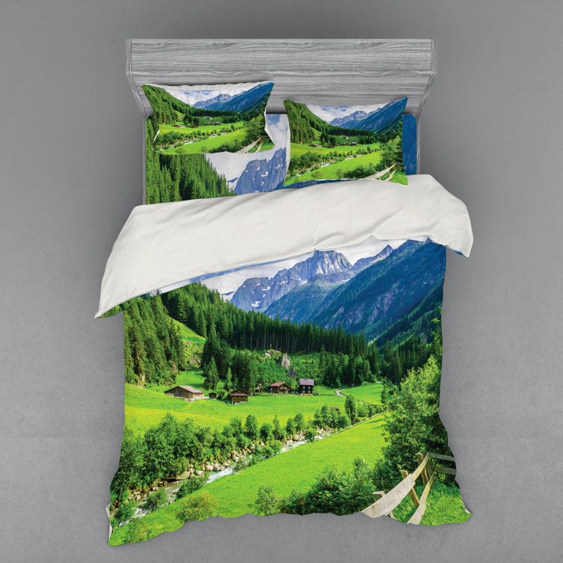 Rustic Polyester Duvet Cover, Queen Duvet Cover + 3 Additional Pieces