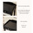 Black Retro Desk with Two Drawers