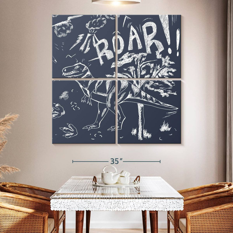Brampt Sketchy Roar, 50" H x 50" W