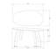Roundly Dining Table/Desk Mango Wood Walnut 200X100-72160305