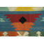 Tapis géométrique à motif oriental kilim 6 x 9