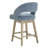 Neta 26'' Upholstered Swivel Counter Stool with Solid Wood Legs (Set of 2)-120429763