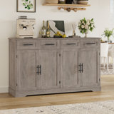 59.3"w Sideboard Buffet With 4 Drawers