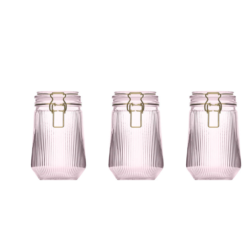 Boîte 10 petits pots Delancey, rose, Rose