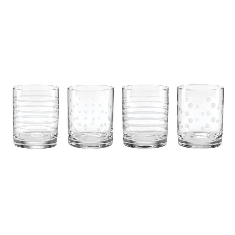 Verres Oneida Mingle DOF, ensemble de 4