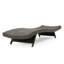 Chaise longue Pe de deux, structure en fer, en mélange, sans assemblage nécessaire, P 79,25 po x l 27,21 po H 15,29 po