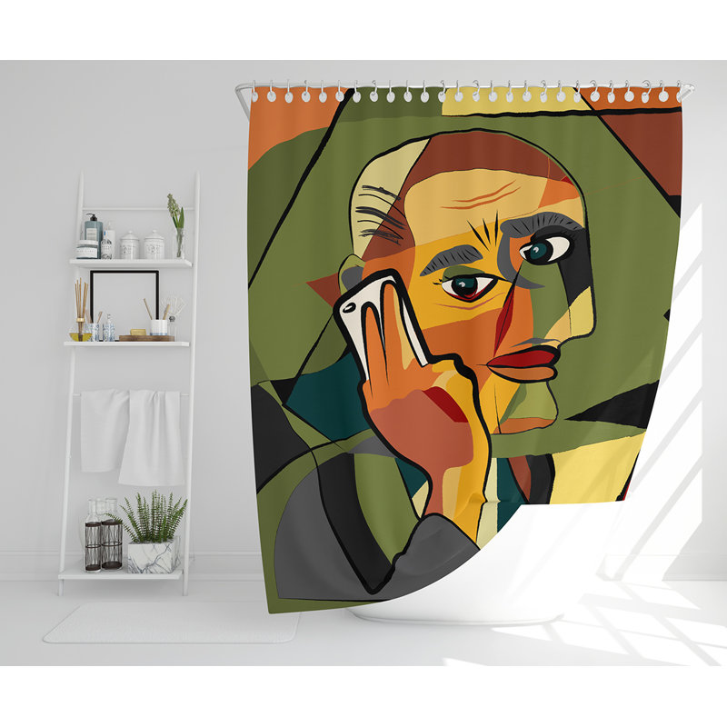 Eliyzah Polyester Shower Curtain