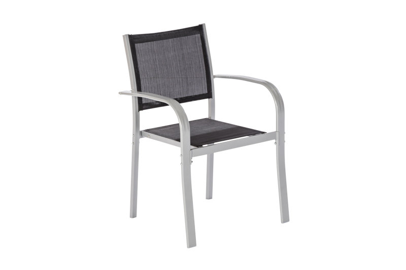 Ouarzazate Stacking Patio Dining Armchair with Cushion