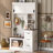 Modern Entryway Bench with Coat Rack, 3 Shelves and Drawers, 3 Sturdy Hooks, 40.2'' Wide Hall Tree with Storage Bench for Hallway, Entryway, Living Room