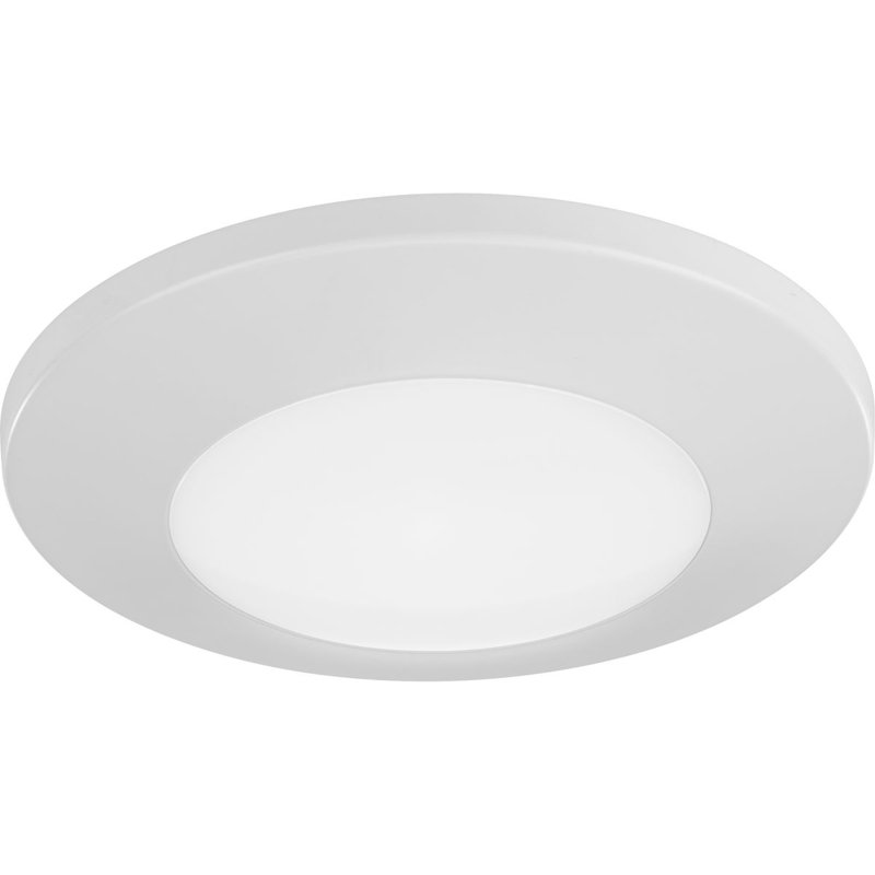 Plafonnier encastré simple à 1 lumière DEL, Bronze Antique, H 1,2 po x l 7,5 po x P 7,5 po