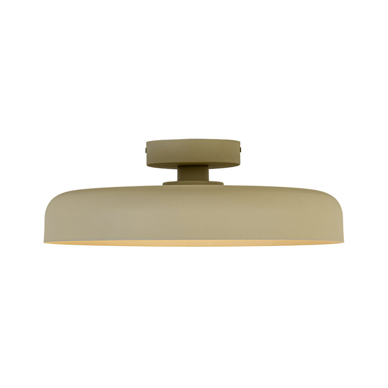 1-Light Dome LED Semi Flush Mount