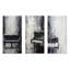 Minimalisme, piano, minuit, noir et blanc - Ensemble de 3 décorations murales piano en métal-290272225