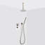 Metro 2-3 Way Thermostatic Trim Complete Shower Set - Ceiling Mount - 8" Brass-791922214