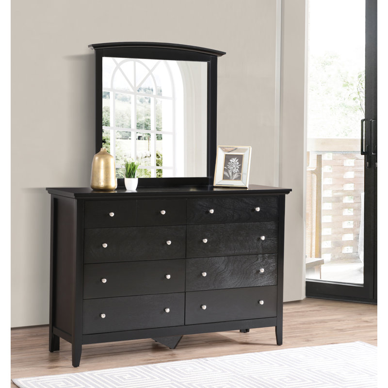 Lyons 58'' W 8 - Drawer Dresser, Black