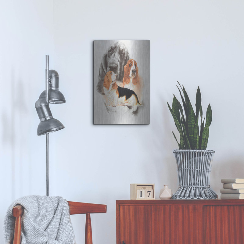 «Basset and Ghost» par Barbara Keith, H 24 po x l 16 po