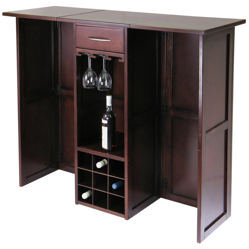 Swaraj 50'' Solid Wood Wine Bar