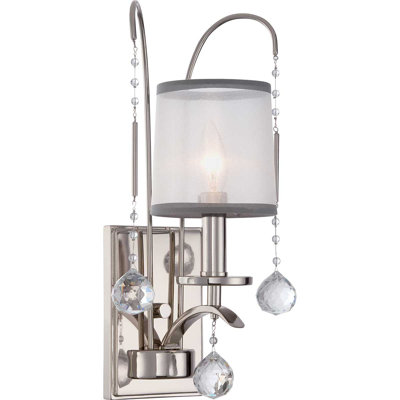 Marc Steel Candle Wall Light