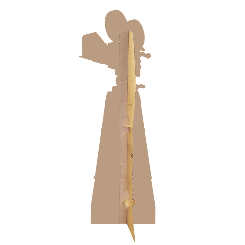 76'' Black and Brown Hollywood Camera Cardboard Standup