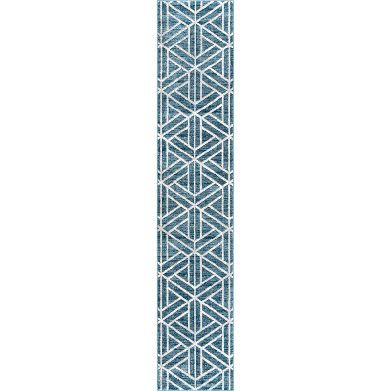Eshin Abstract Indoor Rug, Runner 2'7" x 13'