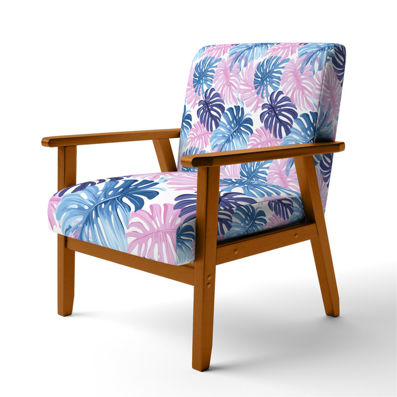 Fauteuil TropicalAccent, Accoudoirs carrés bruns