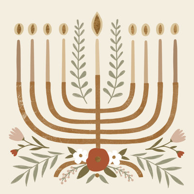 «Natural Hanukkah I» par Victoria Barnes, impression sur toile tendue