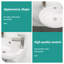Lavabo de salle de bain mural en céramique blanche, 16 po x 11 po, à faible absorption d'eau, résistant aux acides, l 16,5 po x l 11 po, fixé aux taches et au ternissement