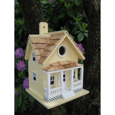 Fledgling Series Beachside Cottage 9 in x 7.5 in x 6.5 in Birdhouse