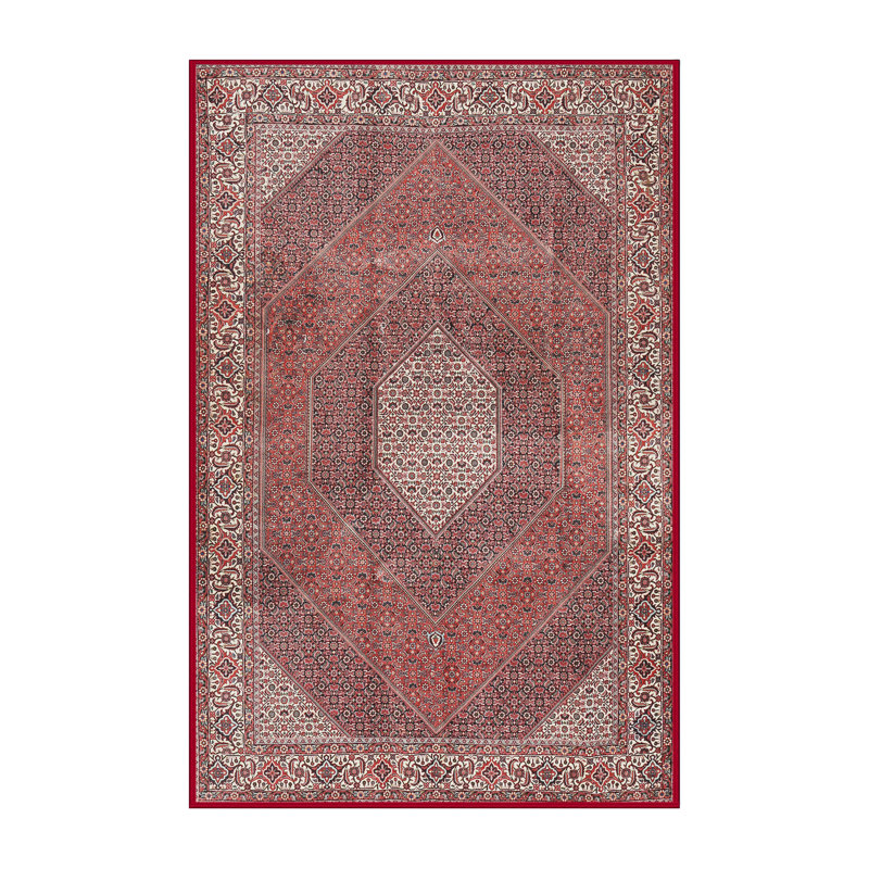 Tapis oriental rouge / brun / beige, Rectangle 5 pi x 7 pi