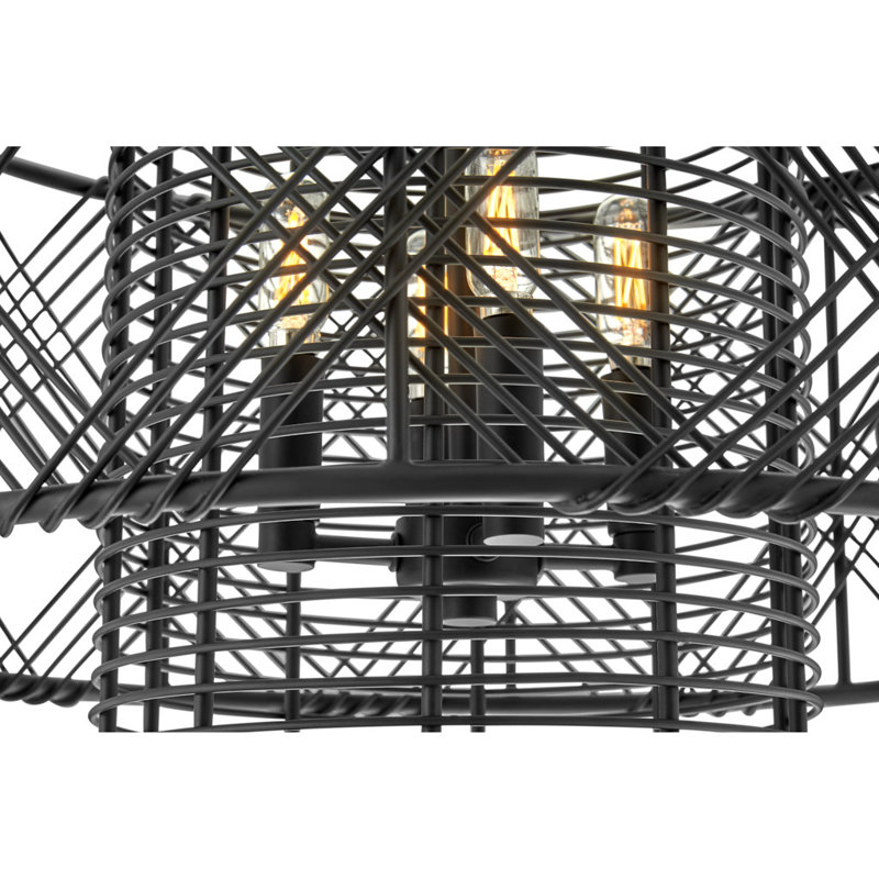Brooke 4-Light Chandelier, Black