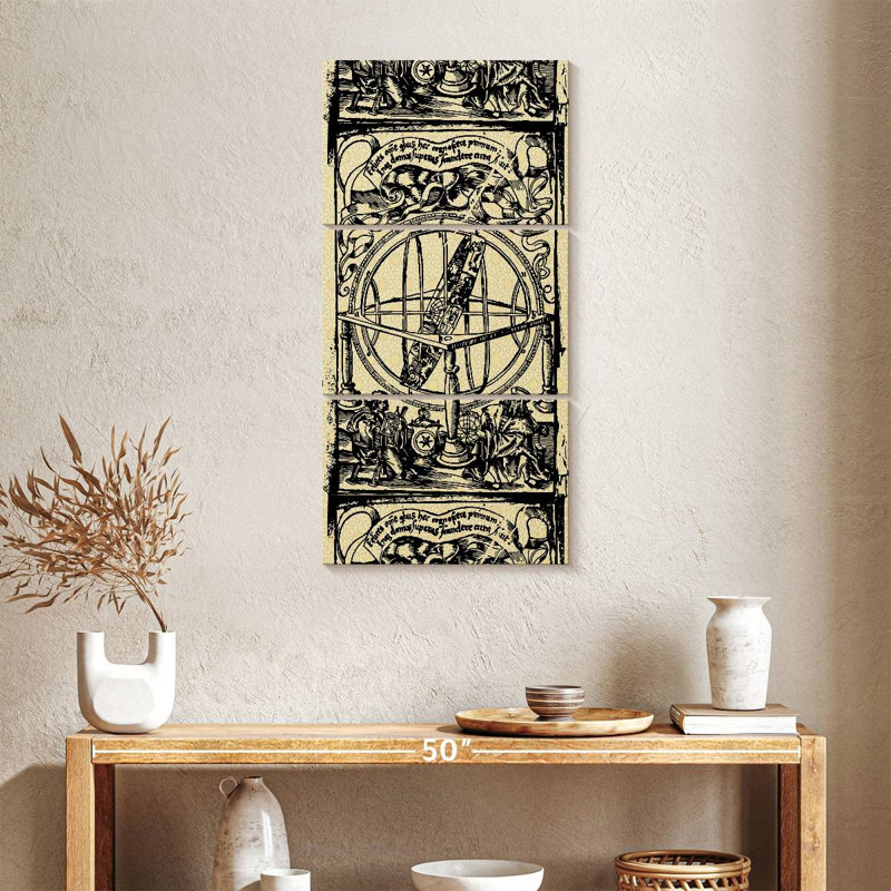 Ancient Scientists, 38" H x 18" W