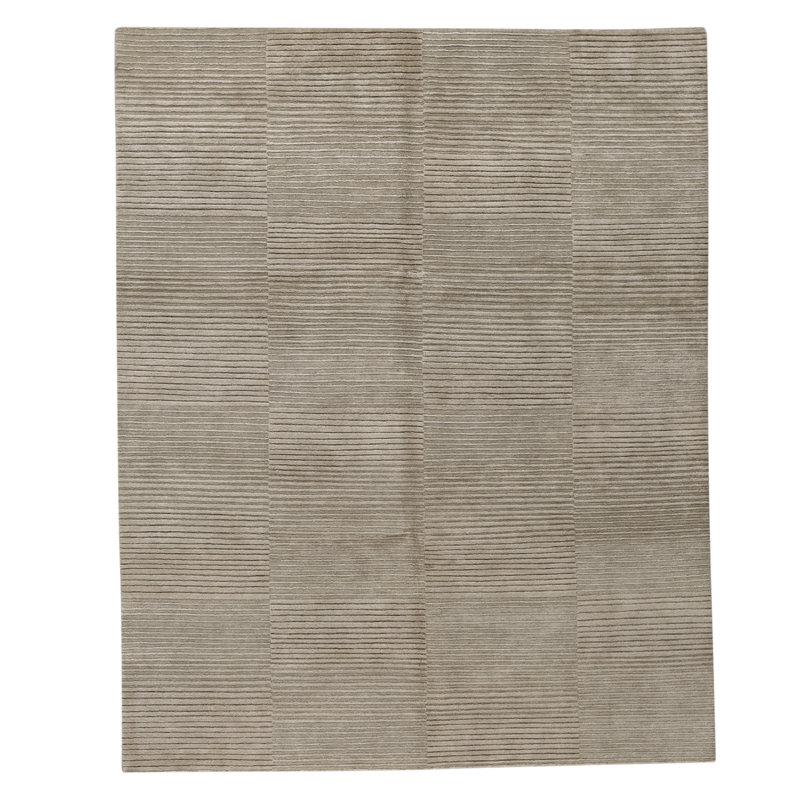 Tapis ivoire noué à la main de haute qualité