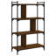 Westmalle 76cm W Steel Etagere Bookcase-2028318365-2027958639