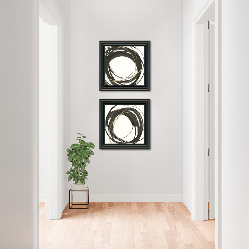 " Gilded Enso " 2 - Pieces