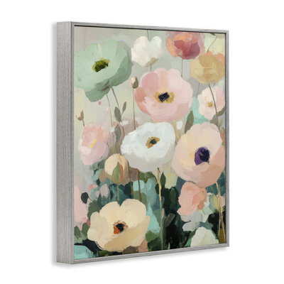 Jardin de coquelicots menthe, estampe numérique, conception par Annabelle Hall