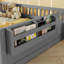 Lit double gris pour enfants Montessori-752180609