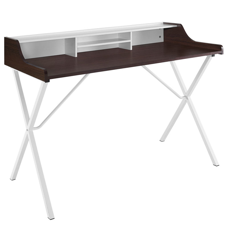 Bin Desk, Cherry/White