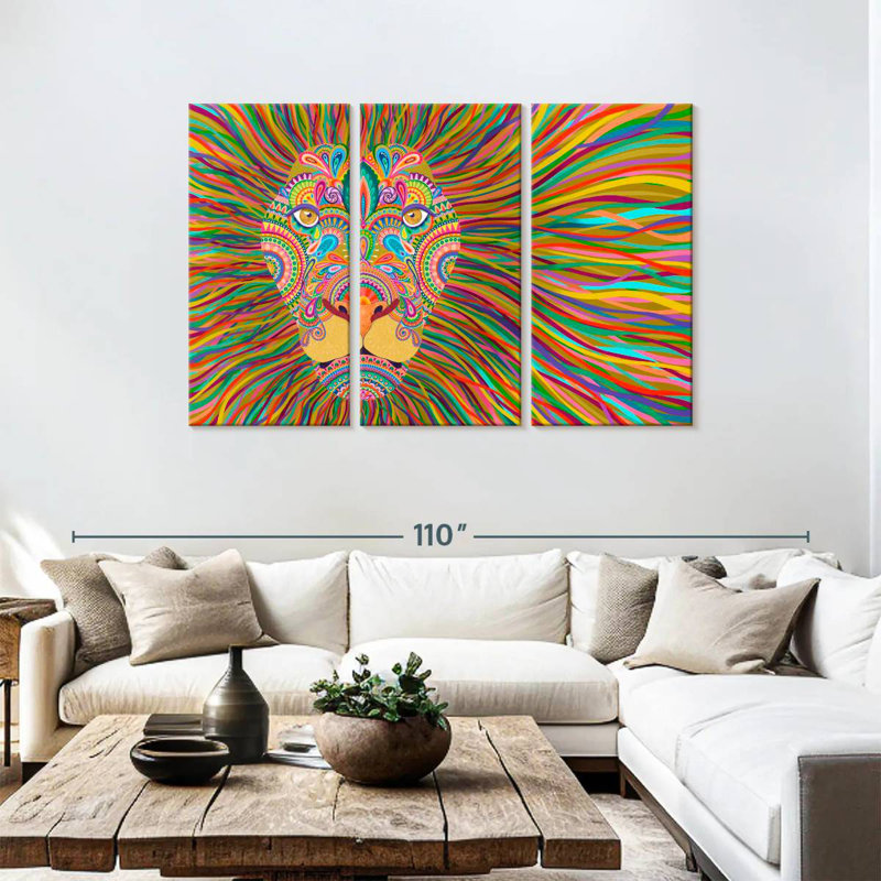 Brampt The King Lion, 48" H x 74" W