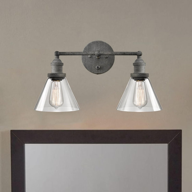 Éclairage pour salle de bain 2 lumières à intensité variable Ashburnham