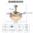 Meindert 42''Crystal Ceiling Fan with LED Lights