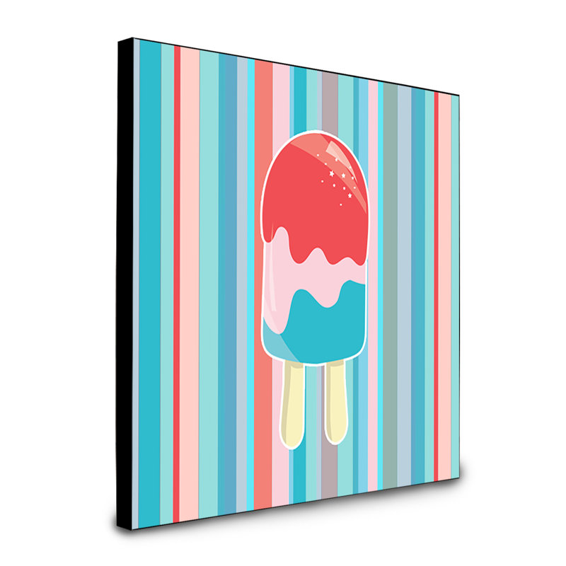 Panneau mural d’art ice popsicle Betta