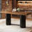 70.9" Industrial Counter Height Bar Table with Top for Kitchen or Home Bar-2091323423