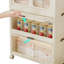 Garde-robe portable avec portes magnétiques, 4 cubes, tringle et 10 cintres pour un rangement et un rangement efficaces