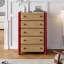 Commode d'appoint mi-ancienne de style bicolore